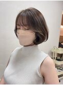 #61/韓国/韓国風/レイヤーカット/後れ毛/くびれヘア/前髪/表参道