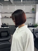 トーン(tone)&nbsp;ミニボブ×透明感チェリーレッドヘア