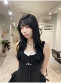 ブルーブラック/暗髪/髪質改善/トリートメント