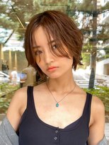 ギークス(GEEKS)&nbsp;【GEEKS渋谷】くびれボブ/ミディアムレイヤー/艶カラー/20代30代