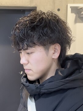 ブルニール 心斎橋(BLEUNIR) シャドウパーマ　韓国メンズ　シースルーマッシュ