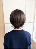 外ハネくせ毛活かしショート