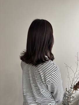 ボブ×レッドカラー