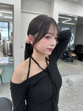 ロンド マーレ 天神大名店(Lond mare) 黒髪/オリーブグレー/小顔/ココアベージュ/レイヤーカット