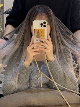 盛岡【バレイヤージュシルバー】ブリーチ技術お任せください◎