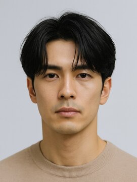 ハレ メンズサロン たまプラーザ(Hale) Haleメンズ刈り上げセンターパートニュアンスパーマたまプラーザ