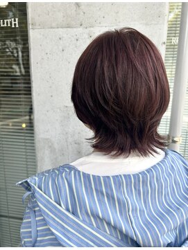 ヘアサロン レゴリス(hair salon REGOLITH) 外はねウルフ×レッドブラウン