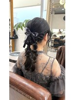 カモン(CAMON)&nbsp;#ヘアセット #お呼ばれヘア #編みおろし