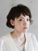 ボブ+ショートバング