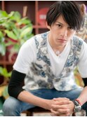 *+COVER HAIR+*…長めバングの”重軽”メンズショートa