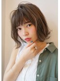 ハイライトで立体感に おしゃれボブ  ♪