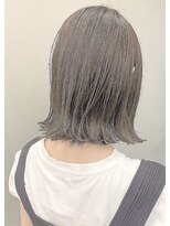 ブラン 広島本通(Blanc)&nbsp;【Blanc/福岡天神】グレージュ＿外ハネ切りっぱなしボブ