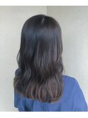 グラデーションカラー×アッシュベージュ