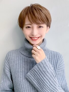 オーブ ヘアー プリモ 盛岡店(AUBE HAIR primo) 20代・30代_小顔が叶う丸みショート