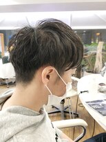 ヘッズ 本八幡店(HEADS)&nbsp;かき上げヘア　ニュアンスマッシュ　サイドパート　韓国マッシュ