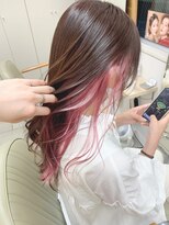 テトラ バイ ネオリーブ 横浜西口店(tetra by neolive)&nbsp;インナーカラー☆ペールピンク