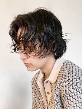 アイティーバイアルバム 八王子店(IT by ALBUM) くるくるパーマ_外ハネボブセクションカラー_ba393391