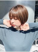 サイドバング 横顔美人 大場猛