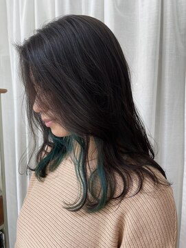 フィオ(fio) 【fioフィオ】インナーカラー　グリーン