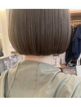 ネオリーブアイム 横浜西口店(Neolive aim) 首元すっきりボブ×透明感ベージュ【横浜】