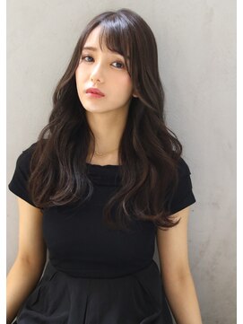 ブラン 栄(Blanc) 【Blanc】暗髪＿ウェーブ＿ロング