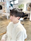 サラッと艶髪マッシュヘア重めマッシュメンズヘア