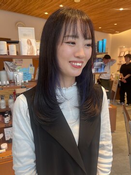 サラビューティーサイト 志免店(SARA Beauty Sight) 【あんstyle】顔周りローレイヤー＆インナーカラー！