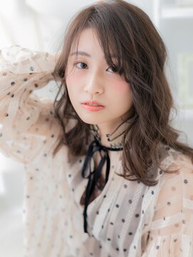 モッズヘア 越谷(mod's hair) バレイヤージュくせ毛風こなれ感ウェーブ巻きh3越谷20代30代40代