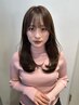 （透明感が欲しい方はこれ！）透明感艶カラー+2ステップトリートメント6800円
