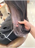 シアーパープルホワイト インナーカラー 【横浜】k