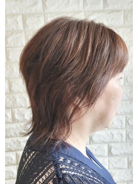 松本平太郎美容室 国立店 ショートウルフ×酸性ストレート×イノアカラー×ハイライト