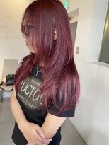 タオ 河原町(Tao)&nbsp;大人可愛いレイヤーカット×ワインレッド