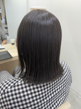 トッカ ヘアアンドトリートメント 大宮店(tocca) 外ハネボブ+ナチュラルな縮毛矯正