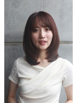 ルーカ 恵比寿(LU-CA) ワンカラーミディアムレイヤースタイリング簡単