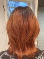 ビス リアン 川口店(Vis lien) ダブルカラーアプリコットオレンジ