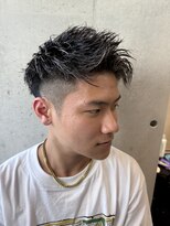 リベルテ グリット(Liberte Grit)&nbsp;ジェットモヒカン×金メッシュ３０％/束感メンズハイライト