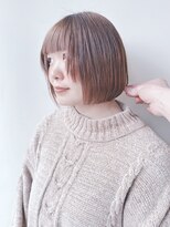 ラウンジ モリオ イケブクロ(Lounge MORIO Ikebukuro) *ぱっつんボブ切りっぱなしボブ耳かけボブ軽めボブ顎ラインボブ