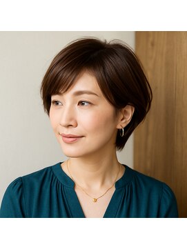 スープレックス ヘアーデザイン(SOUPREX HAIR DESIGN) ミセス美フォルムショートボブ 20代 30代 40代 50代 60代