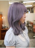 色落ちまで可愛いラベンダーグレージュ！