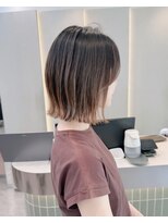 ロンドリゼル 札幌(Lond RiseL) オリーブグレー/前髪/ボブ/マロンベージュ/レイヤーカット/小顔