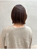 ◯ミディアムレイヤーカット/ダークアッシュ/大人ガーリー