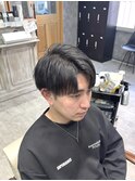 MEN’S HAIR/サーフカール/刈り上げセンターパート/津田沼