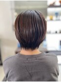 後頭部ふんわり若見えショート