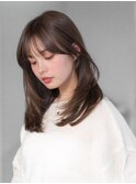 シースルー前髪 × 顔まわり美人カット