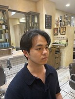 グルーマーズトウキョウ(GROOMER/S TOKYO)&nbsp;ラルフカール　ニュアンスパーマ　センターパート　メンズパーマ