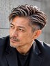 【2回目以降】メンズカット＋ハイライト(白髪ぼかし)＋シェービング　￥22200