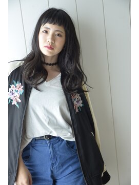 アドラーブル 長岡リップス旭岡店(adorable) アッシュブラック×小顔ダブルバング×20代