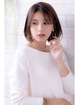 ヘアーアートシフォン 川口東口店(hair art chiffon) ダークアッシュ/大人ガーリー/ミディアムレイヤーカット