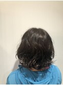 大人ミディアム  厚めバング　ローライト