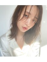 ミンクス 青山店(MINX) くびれレイヤーミディアム　表参道　髪質改善アルティストカラー